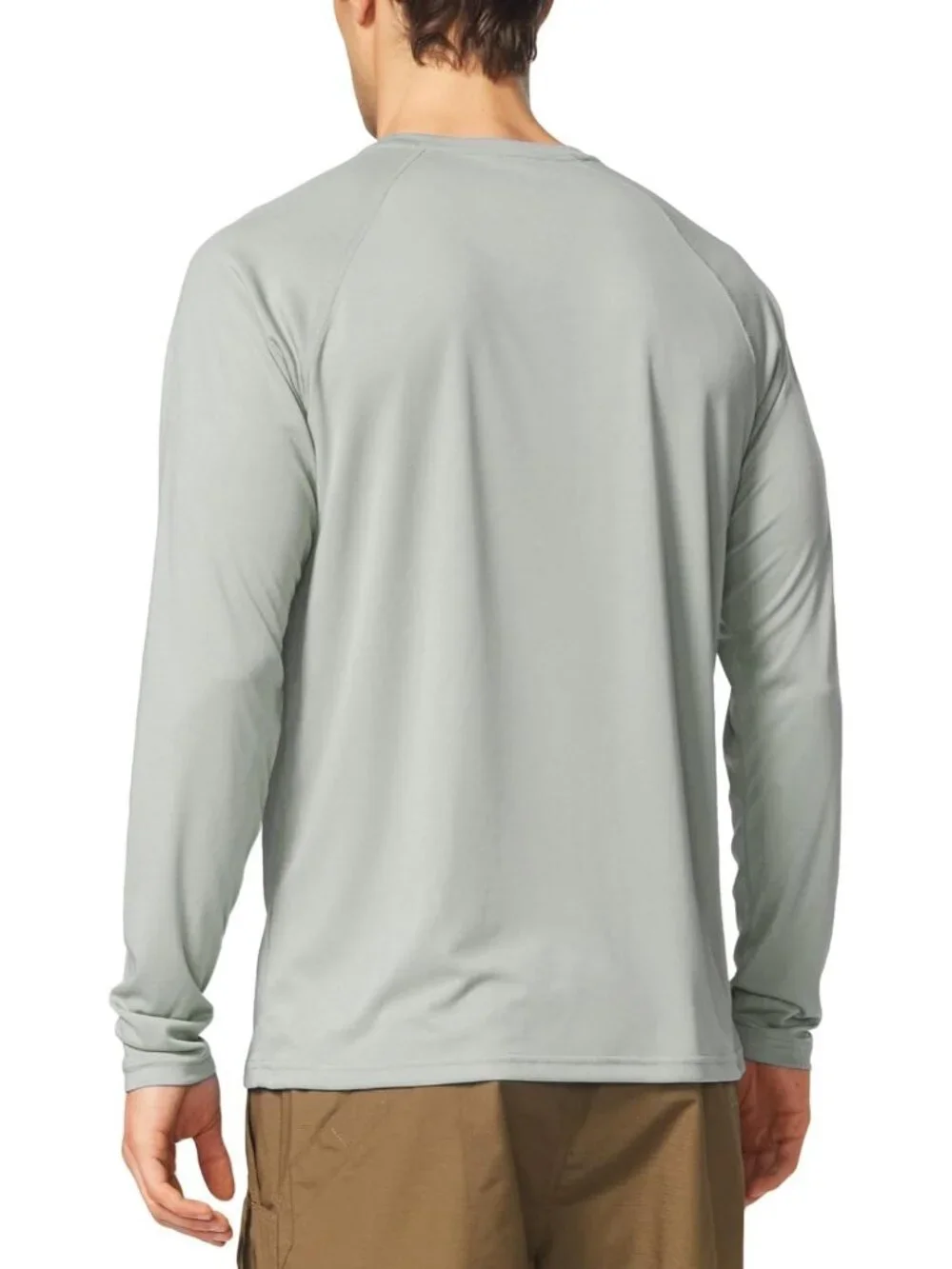 Men's UPF 50+ Sun Protection Long Sleeve Rash Guard Shirt for Outdoor Activities